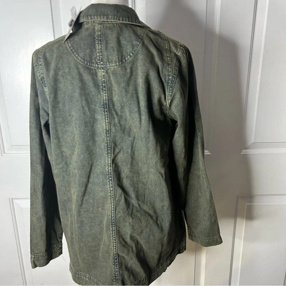 Joan Rivers Denim Shirt Jacket with Seaming Details (Size XS) - Picture 6 of 9